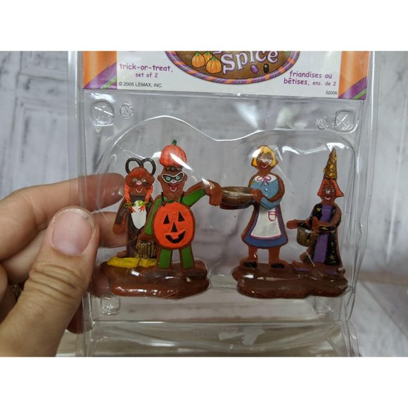 Lemax 2005 Sugar N Spice TRICK OR TREAT Set of 2 H - Picture 6 of 6